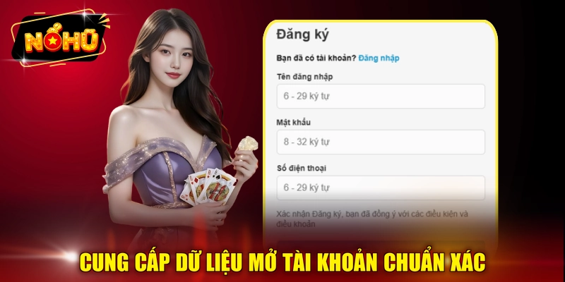 Cung cấp dữ liệu mở tài khoản chuẩn xác